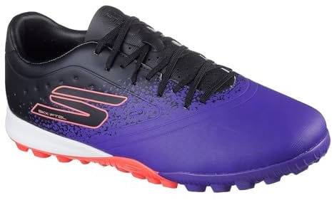 Skechers Mens Razor Gold Astro Turf Football Boot Boots Purple/Black 8