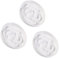 Gamelle Chat Anti Glouton Mélaminé - Lot de 3 Gamelles à Alimentation Lente - Série Pastel - Compatible Lave-Vaisselle - Blanc × 3