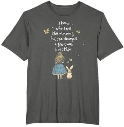 Alice im Wunderland Zitat - Skurrile Fantasiewelt Kaninchen T-Shirt