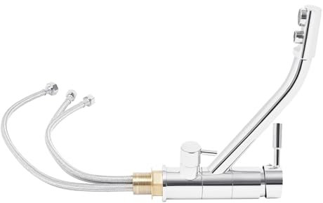 3 in 1 Küche Wasserfilter Armatur Drei-Wege Wasserhahn Filtersystem 3 Wege Wasserhahn Osmose Anlage 360 Grad Tap Drehbar mit 2 Hebel, für Osmose Trinkwasserhahn