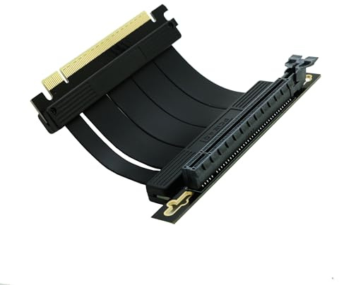 Sintech PCIe 4.0 16X Riser-Karte, PCI-E Express X16 Verlängerungskabel, kompatibel mit PCIE Gen 4.0 GPU RTX4090-RTX3060 RX7900 RX6950XT-RX6500XT (90 Grad, 5 cm)