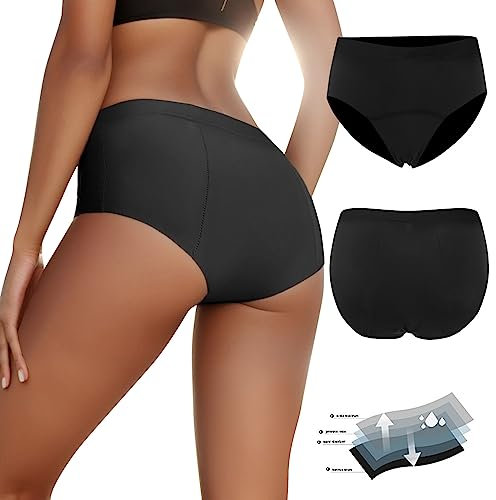 NaLatia Maillot de Bain menstruel Femme Flux abondant | Culotte menstruelle | Ideal Adolescente | Bas de Maillot de Bain Piscine | Bikini Plage