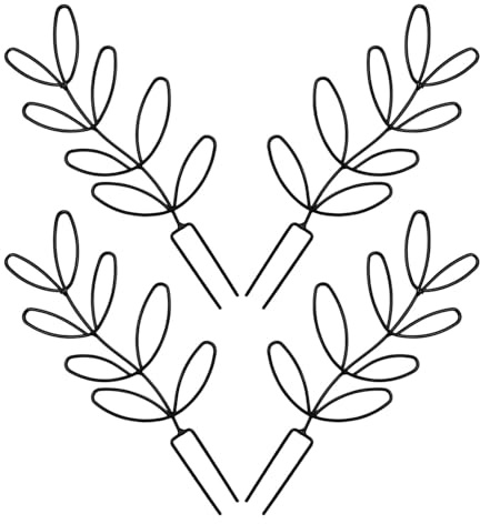 ORFOFE 4 Pièces Lot de 4 Treillis en Métal pour Plantes Grimpantes en Pot, Support Extérieur Solide, Treillis Feuille 14,5X31,5 CM Jardin, Balcon et Terrasse, Cadre pour Petites Plantes