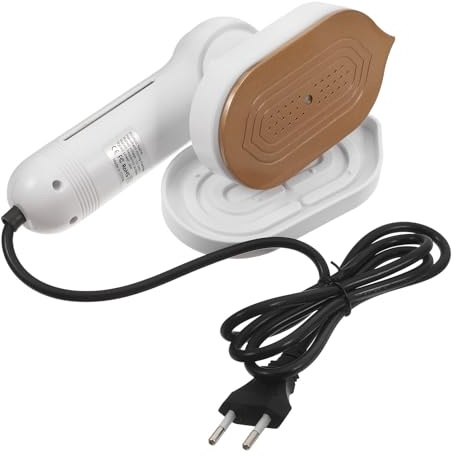 POPETPOP Plancha de Mano para Ropa Mini Plancha Portátil de Mano 60ml Abs Goma Cobre Imanes Planchado en Seco y Húmedo, Calentamiento Rápido para Viaje y Hogar