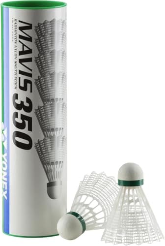 Yonex Mavis 350 6er Dose Badmintonball, Unisex, Erwachsene, Weiß, FAS