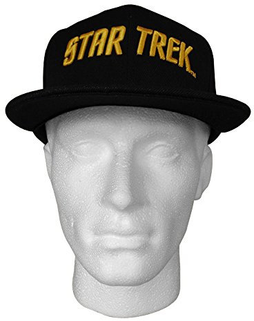 Star Trek Gold Text Logo Baseball Cap (schwarz)