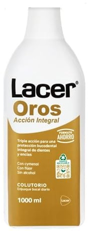 LACER OROS - Colutorio 1000 ml, Enjuague Bucal, Protección Bucodental Integral, Triple Acción, Previene el Sangrado, Reduce la Sensibilidad Dental, Protege Contra la Caries