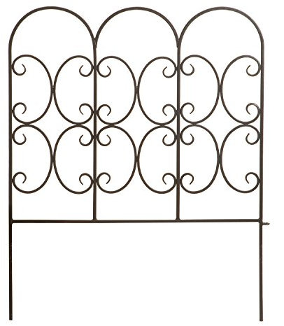 Panacea Products 31 x 24-Inch Triple Arch Garden Edge - Black