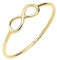 Elli PREMIUM Ring Damen Infinity Minimal Geo in 375 Gelbgold