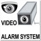 GreenIT 10 Stück 7cm Video Alarm System Aufkleber Sticker Warnung Hinweis Balkon Tür Fenster Rahmen