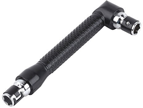 Akozon Hex Socket Wrench L-Shape, 1/4 Inch Double Head Wrench for Screwdriver Bits Hand Tool