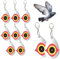com-four® 10x Vogelschreck - Abschreckmittel für Stare, Krähen, Dohlen, Tauben - Vogelscheuche für Bäume 13,5 x 8,5 cm - Vogelabwehr aus Kunststoff - reflektierender Anhänger (10 Stück - Auge)