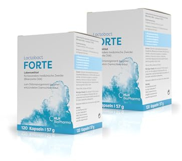 Lactobact FORTE Spar-Set 2x120 Kapseln. Zur diätetischen Behandlung einer entzündeten Darmschleimhaut.