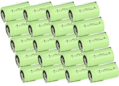 20x XCell Mono D Akku Zelle 9000mAh / 1,2V / NIMH mit Z-Lötfahne - Hochleistungs- Markenzelle in Industriequalität AKKUman Set