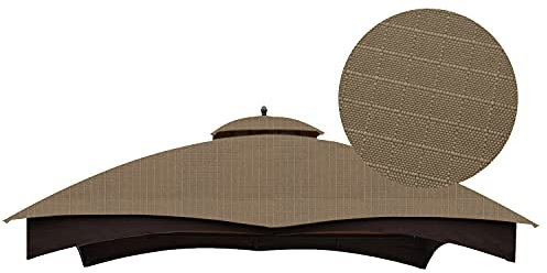 ABCCANOPY -Vordach für Lowe's Allen Roth 10 x 12 Pavillon #GF-12S004B-1, Riplock 350 (Khaki)