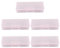 Lurrose 5pcs Clear Storage Box Nail Art Pens Nail Brush Container Case Manicure Nail Tools Storage Box Pink