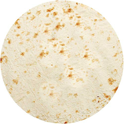 hatisan 150 cm große Burrito-Tortilla-Decke, lustige Decken, Tortilla-Decke, Erwachsenengröße für Erwachsene und Kinder, Überwurfdecke, Lebensmitteldecken für Reisen und Zuhause