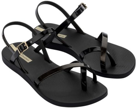 Ipanema Damen Fashion Sand Viii Fem Sandalen, schwarz Gold schwarz, 41 EU