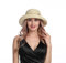 Ysoazgle Chapeau de Soleil Femme Été, Chapeau de Paille Large Bord (Beige)
