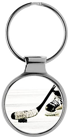 KIESENBERG 3D Schlüsselanhänger Geschenk für Eishockeyfans Schläger Puck Wintersport A-9611