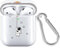 Newseego Custodia per AirPods 2&1, Design degli Astronauti Portachiavi Case Protettiva in TPU Morbido Antiurto Anti-Slip Anti-Scratch Trasparente Caso Cover per AirPods 1/2-Tirare Il Pianeta