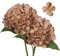 Artificielles Hortensia, 2PCS Simples Longues Soie Tige 43cm tête Hortensia Bouquets pour Le Mariage, la Maison, hôtel, décoration de fête, Arrangement Floral, Marron