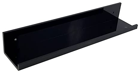 7even Acryl Design Vinyl & Picture Gallery Board 33cm / Wandregal für z.b. Bilder (schwarz)