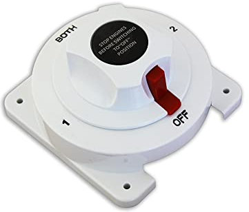 Navpower - Desmontacargas Selector Desviador Interruptor de interrupción 12/24v - rendimiento y longevo- Barco Nautica Camper Neumático