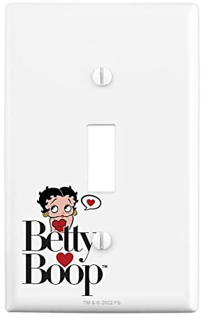 GRAPHICS & MORE Betty Boop Herz-Logo Kunststoff Wanddekoration Kippschalter Platte Abdeckung