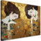 Feeby Bilder Gustav Klimt Frauen Abstract 90x60 cm 1 tlg Schlafzimmer Modern Vlies Leinwandbilder Bild auf Leinwand Kunstdruck Wand Wanddeko Design Wohnzimmer Büro Flur Hotel Spa Jugendstil Gold