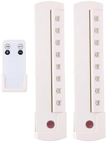 Grundig LED-Streifen – 2 Stück – 23 x 5 x 2,1 CM – Drehbar – Batteriebetrieben – Weiß
