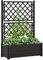 BaraSh Jardinière avec Treillis 100x43x142 cm PP Anthracite,Jardiniere sur Pieds,Bac avec Treillis,Jardiniere Terrasse