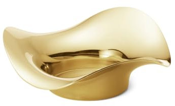 Georg Jensen [W] Cobra Pillar Candleholder Ss, Gold Pvd