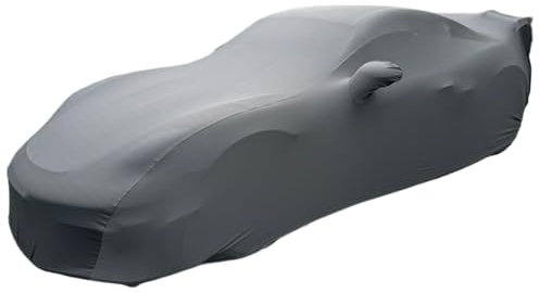 StilGut Maßgeschneiderte Auto-Abdeckung kompatibel mit Porsche 718 Cayman GT4 RS, Indoor Car Cover, grau