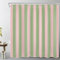 LB Grün und Rosa gestreift Duschvorhang 240x175cm(BxH) Abstrakte Geometrie Antischimmel Wasserdicht Badezimmer Vorhänge, Moderne Kunst Extra Breit Polyester Stoff Bad Vorhang mit Haken