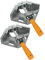Housolution Morsetto Angolare, [2 Pezzi] Morsetto Utensile a Angolo Retto di 90°, Right Angle Clamp in Lega di Alluminio, Strumento con Ganascia Regolabile per Lavorazione del Legno - Grigio Argento