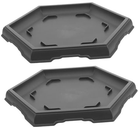 Mipcase Pot à Plantes Hexagonal avec Soucoupe Et Drainage pour Plantes D'intérieur