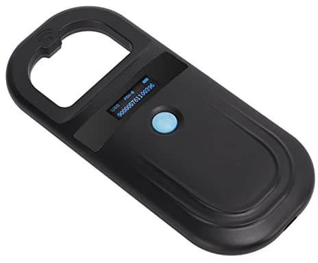 Dioche Pet Microchip Scanner Handheld Animal Reader Tag Black Cats Dogs