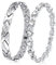 APMGONT Magnetisches Armband Frauen Silber, 2 Stück Damen Magnetarmband mit Ultrastarken Magneten, Magnetische ArmbäNder mit WunderschöNem, Ordentliches und Glitzerndes Design (Silber B)