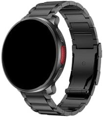 Yenle Titan-Metallarmband, 22 mm, passend für Polar Vantage V3/Polar Grit X Pro/Polar Grit X/Polar Vantage M2/Polar Vantage M Uhrenarmbandzubehör (schwarz)