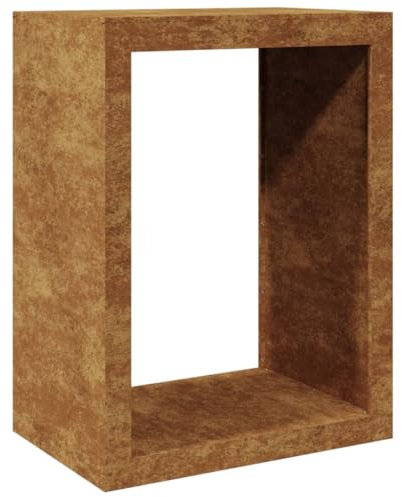 vidaXL Rastrelliera per Legna 60x40x80 cm in Acciaio Corten, Porta Legna, portalegna da Esterno, portalegna da Interno, Porta ceppi