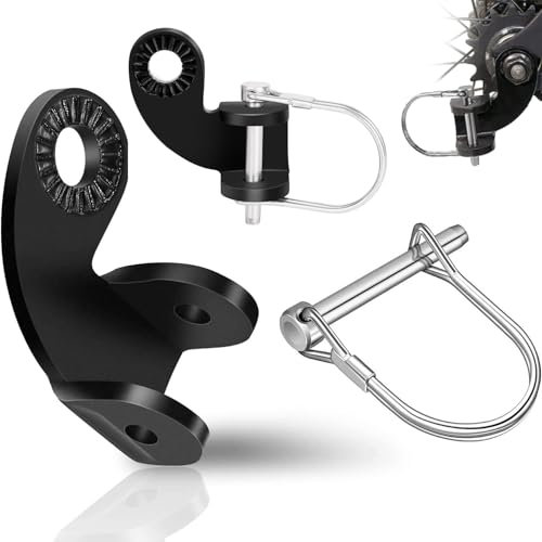 Norhogo 2 Stück Fahrrad Anhängerkupplung mit Sicherungsstift, Universal fahrradanhänger Kupplung, Fahrrad Anhängerkupplung Adapter für Kinderanhänger, Fahrradanhänger, Hundeanhänge, Schwarz