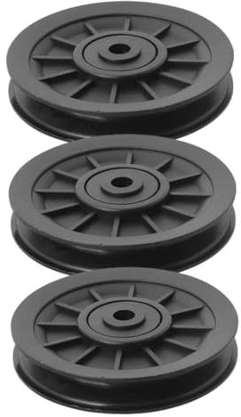 POPETPOP 3stücke Seilzugrad Aus Strapazierfähigem Gummi Für Fitnessgeräte Austauschbare Gummilagerräder Robuste Riemenscheiben Für Fitnessstudios Reibungsloser Und Leiser Betrieb