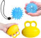 2 Stück Knetball Für Hände Therapie, Handtrainer Fingertrainer, Zwei Ringschnallen Und Einen Igel Ball Mit Einem Armband, Stressball, Stressball Erwachsene, Antistressball, Knetball Für Hände Therapie