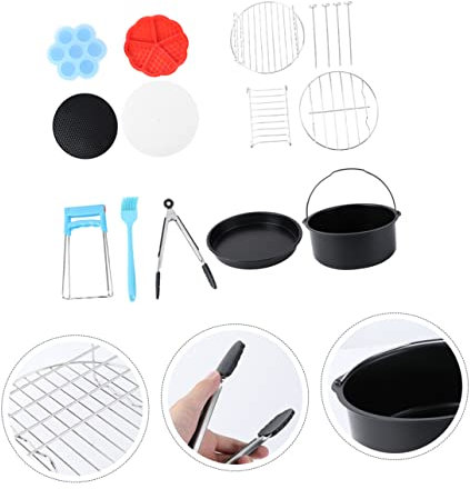 IMIKEYA Accesorios Para Freidora De Aire De Bandejas Para Barbacoa y Pizza Set Colores Surtidos