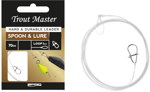 Trout Master Spoon & Lure Leader Vorfach (6 Vorfächer) - Gebundenes Vorfach, Snap, fertig Vorfach