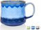 21 Oz Large Ceramic Coffee Mugs with a Large Handle，Big Tea Cup for Office and Home,Microwave and Dishwasher Safe，Hot Cold Drinking (Blue)