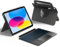 HOU Funda para iPad A16 11.ª/10.ª Generación con Teclado, Teclado Rotable y Desmontable para iPad 11/10, Portabolsígrafo Elástico, Cubierta de Protección Completa, Retroiluminación, Trackpad