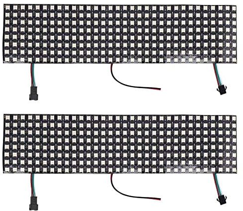 Remingtape 2X LED Matrix Panel, WS2812B RGB 832 Pixel Digitale Flexible Matrix Individuell Adressierbarer LED Bildschirm