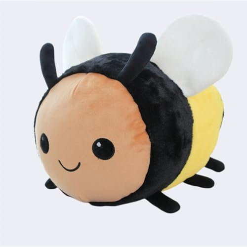 AQCQDQ Stofftier Biene Plüschtier, Hummel Plüschtier Bumblebee Plüsch Spielzeug, Bee Plushie Kawaii Plüschtier Biene Stofftier Gefüllte Tiere Spielzeug Kinder (20cm,gelb)